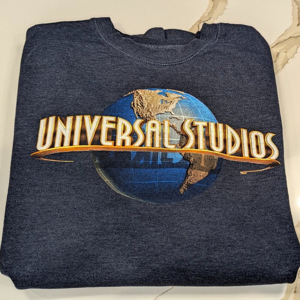 Universal Studios Sweatshirt Cozy Pullover Crewneck Unisex Orlando dark blue